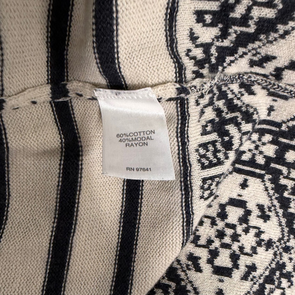 J. Jill Sweater‎ Top Womens S Navy Striped Pullover Nautical Minimalist Coastal - Picture 8 of 12